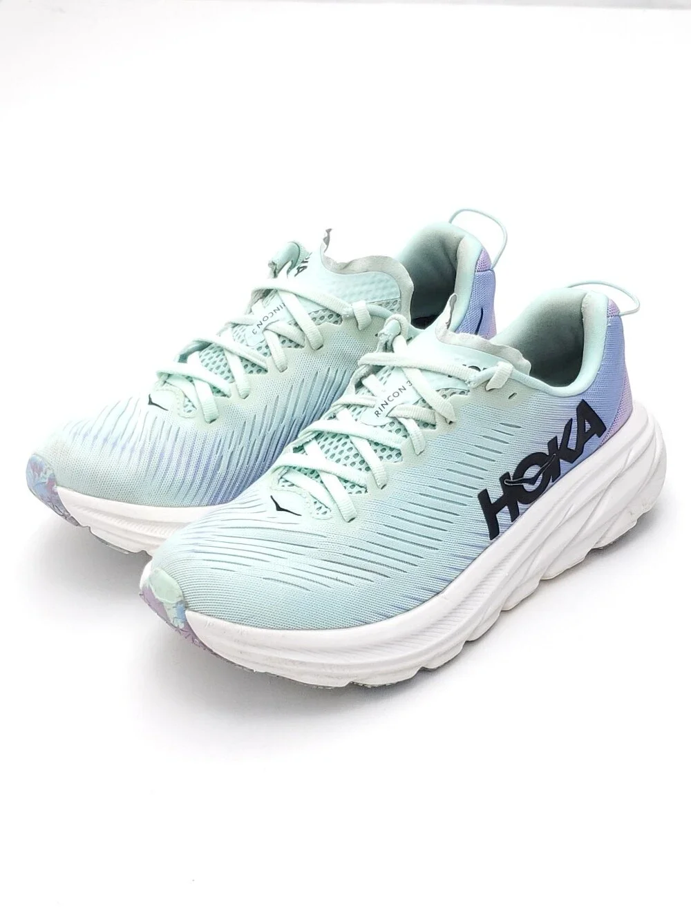 HOKA ONE ONE Rincon 3 Sunlit Ocean Airy Blue Women's 8 Running Athletic Shoes